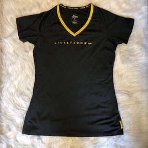 Live Strong Nike Pro Fitted shirt Large
